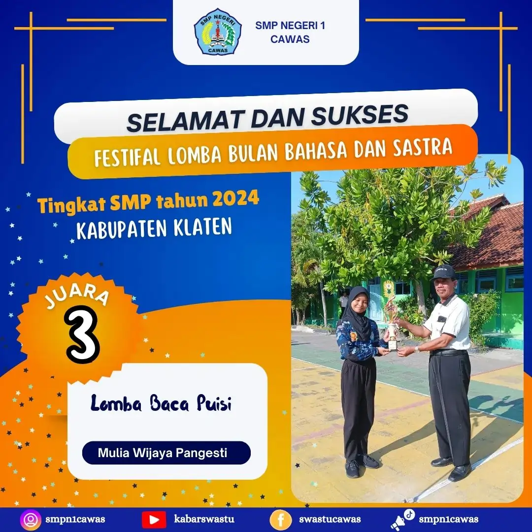 Lomba Baca Puisi Festifal Bulan Bahasa dan Sastra